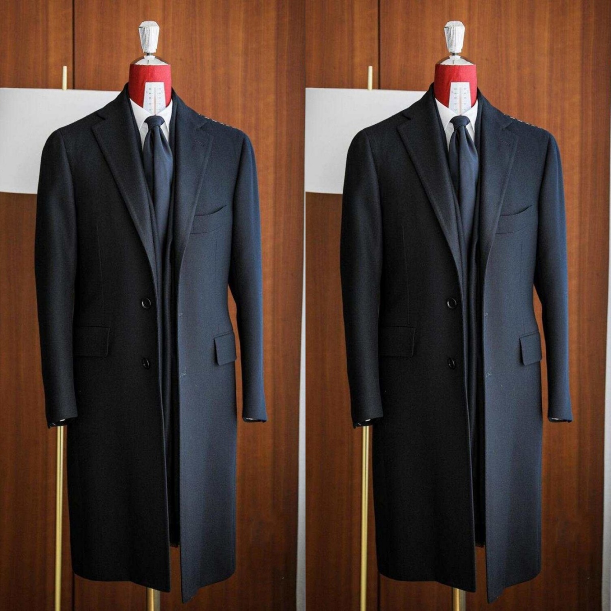 Men Formal Wear Modern - Moderne heren lange jas formele gekerfde
