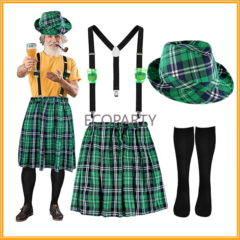 St. Patricks Day-kostuumset Gr - Sock Garter Men recensie en prijs