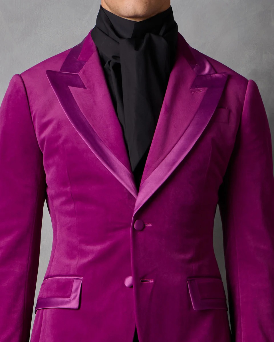 Chique mannen trouwpakken fluw - Men Formal Wear Modern recensie en prijs