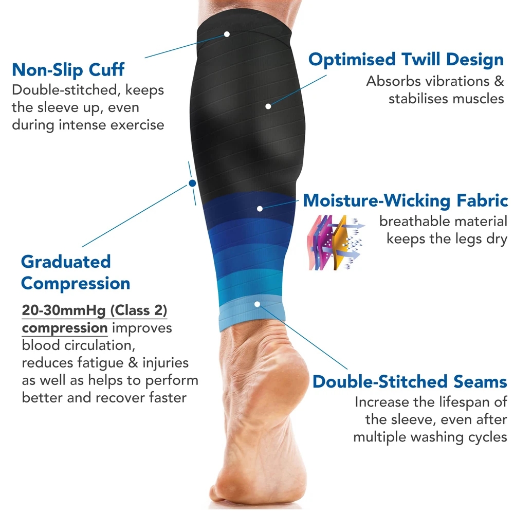 1 paar Kalf Compressie Mouw 20 - Sock Garter Men recensie en prijs